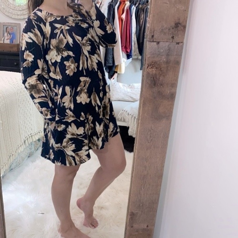 Peach Love California floral dress with pockets size small